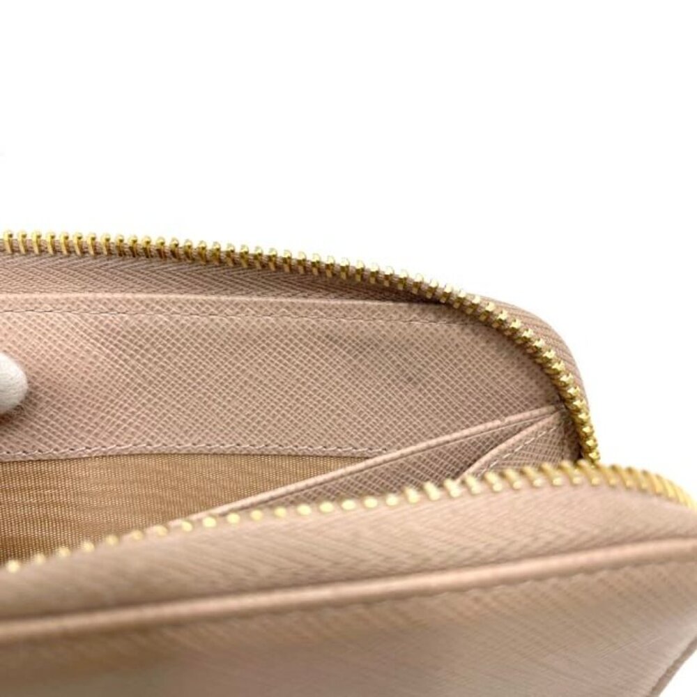Prada Round Zipper Long Wallet Beige 1 Ml506 Wallet - Picture 8 of 10